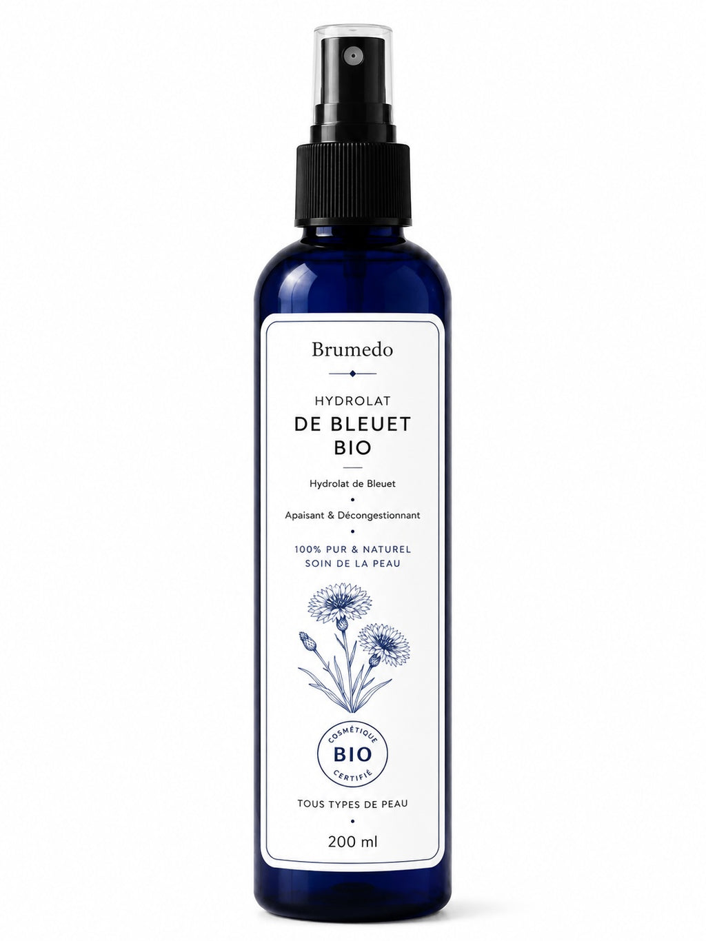 Hydrolat d'eau de Bleuet
